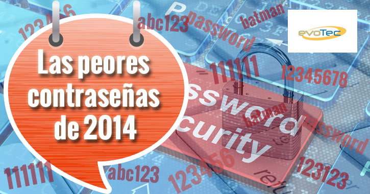 Las peores contraseñas de 2014