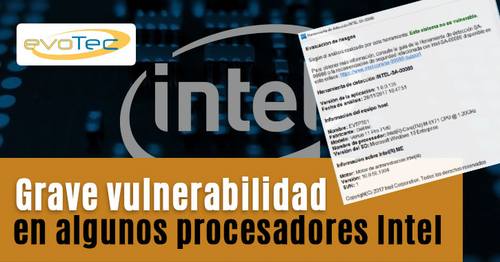 Grave vulnerabilidad en algunos procesadores Intel